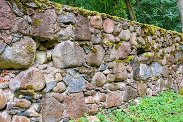Granite wall. Estonia, EU