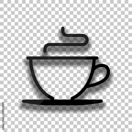 Simple Cup Of Coffee Or Tea Linear Icon Thin Outline Black Gl Simple Cup Of Coffee Or Tea Linear Icon Thin Outline Black Gl