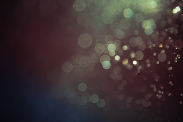 bokeh of water fly and lights on black background, © pandaclub23