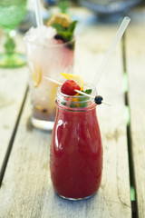 Delicious raspberry smoothie