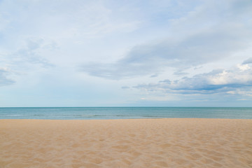 Fototapeta na wymiar cloud sky sand and beach