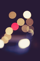 Vintage defocused lights bokeh