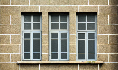 Fototapeta na wymiar antique grey wood window