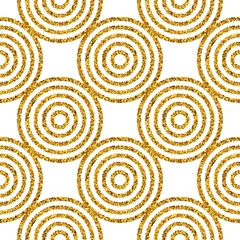 Tafelkleed Gouden glitter naadloos patroon. Geometrische achtergrond. vector illustratie © Mr.Vander