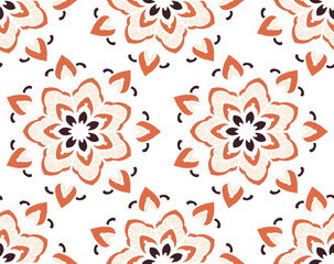 Seamless pattern with mandala