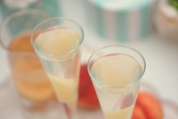 ピーチな炭酸・桃のシャンパン