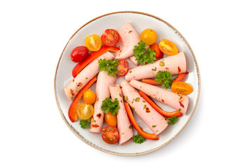 Lyoner mit Paprika