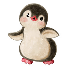  funny cartoon penguin