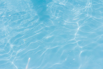 Blue pool water texture reflection