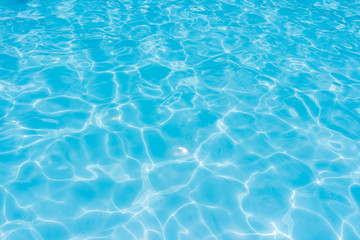 Plakat water in swimming pool rippled water detail