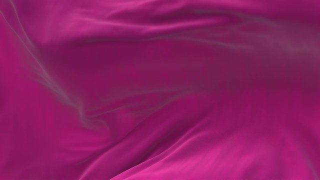 4k seamless Wave pink satin fabric Background.Silk cloth fluttering in the wind.tenderness and airiness.3D digital animation of a waving cloth.