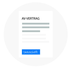 Auftragsverarbeotungsvertrag Icon