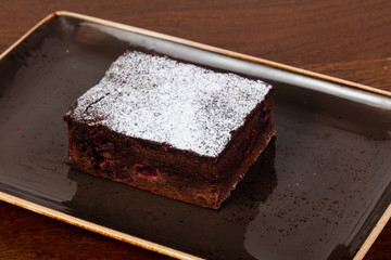 Tasty chocolate brownie