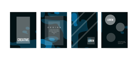 Minimal cover concept for brochure or card design