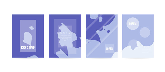 Minimal cover concept for brochure or card design