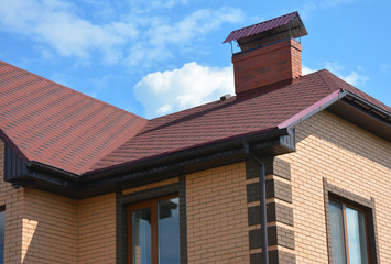 Asphalt shingles roofing construction, repair. Problem Areas for House asphalt shingles Corner Roofing Construction Waterproofing with roof gutter system.