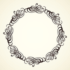 Vignette. Vector drawing