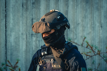 Special Forces. Military with weapons in hand