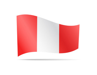 Naklejka premium Waving Austrian flag in the wind.