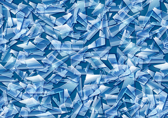 Broken glass. Seamless texture pattern, background. EPS10 vector