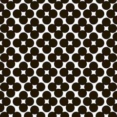Abstract circles paper flowers vibrant seamless gradient black and white pattern for craft, wrapping, fabric, textile