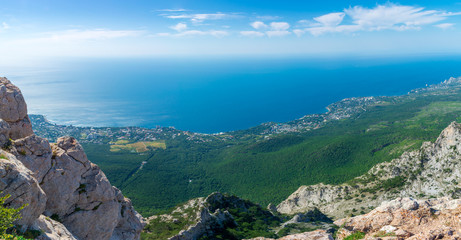 View to Black Sea from Ai-Petri mountain