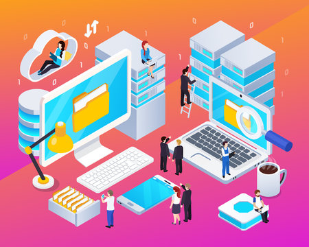 Big Data Isometric Composition 