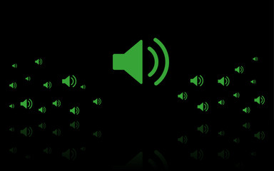 Ton an - Reflektierend Schwarz