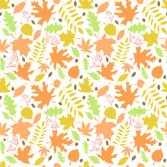 Obraz na płótnie Canvas Autumn leaf pattern