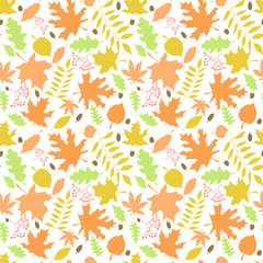 Autumn leaf pattern