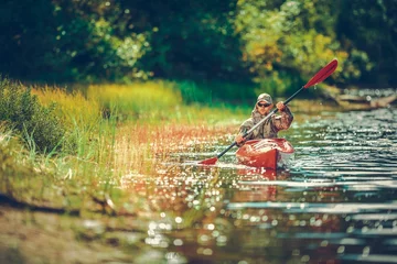 Foto op Canvas Scenic River Kayaking © Tomasz Zajda