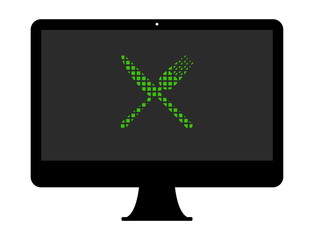 Pixel Icon PC - Gekreuztes Besteck