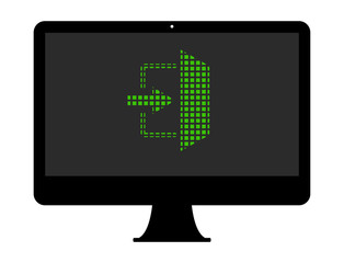 Pixel Icon PC - Notausgang