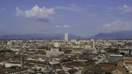 Naklejka premium Skyline of the city of Turin