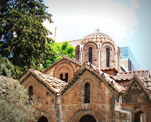 Fototapeta na wymiar Agios Eleftherios Church in Athens, Greece