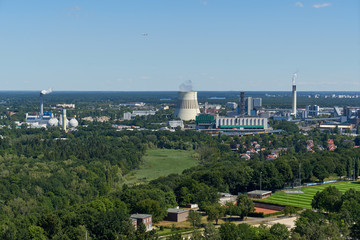 Aussicht vom Glockenturm des Olympiastadions