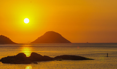 Naklejka premium Itaipu Sunset