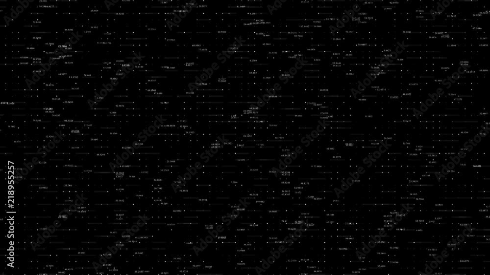 Poster Data and Numbers - Data and number values passing through cyberspace. All clips are available in multiple color options.