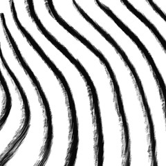 Fototapeta na wymiar Black hand drawn stripes