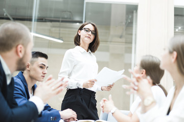 Group of business meeting at the table in the modern office ,Team work and diverse hands together joining business relationships with greetings and joint business partnership.