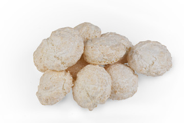 Shortbread cookies with coconut.