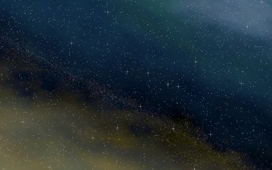 Colorful and beautiful space background. Outer space. Starry outer space texture. 3D illustration