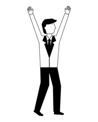 businessman avatar character in suit