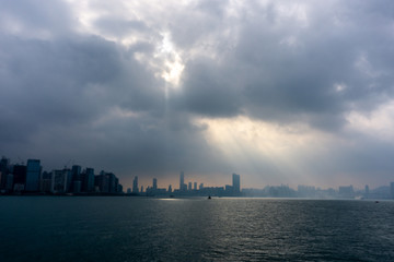 Naklejka premium Hong Kong Hafen Bucht