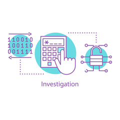 Investigation concept icon
