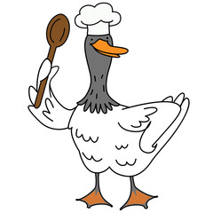 Cartoon duck character