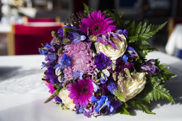 Wedding decorations at a wedding in the Faroe Islands 