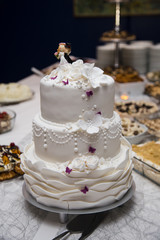 Obraz na płótnie Canvas Wedding cakes at a wedding