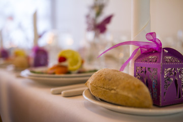 Wedding decorations at a wedding