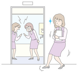 危険な場所を察知するOL